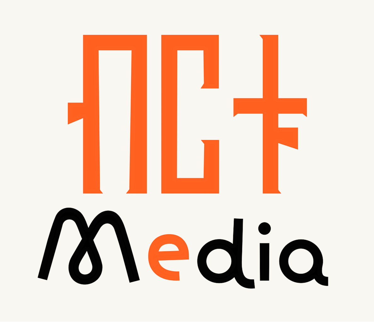 Bertu Media new logo - modern, bold design with orange accent